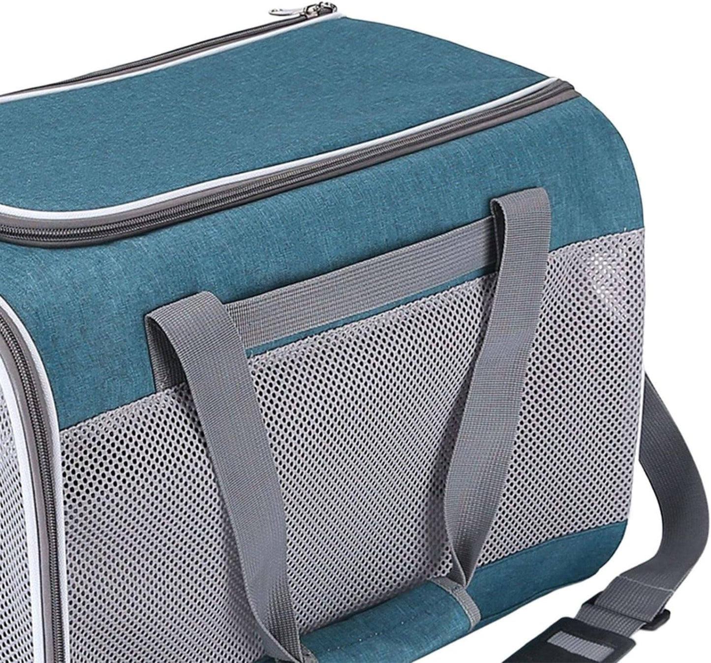 Dog Carriers Purse Carrier Bag Portable Zipper Closure Soft Pouch Handbag Travel Bag for Small Dog Cat Walking (Green)